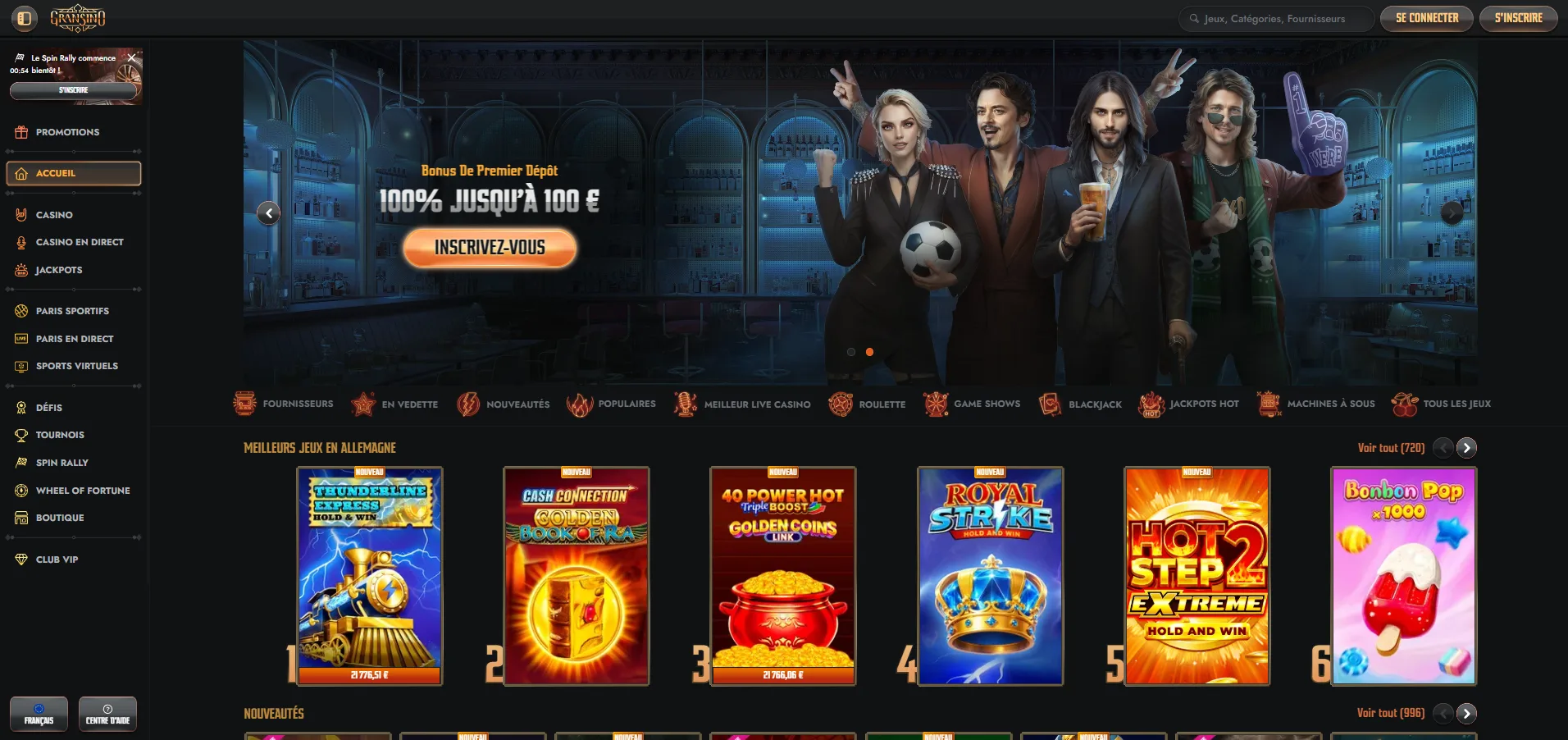 Gransino Casino Connexion